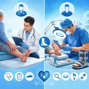 تفاوت متخصص زخم و پزشک عمومی در درمان پای دیابتی