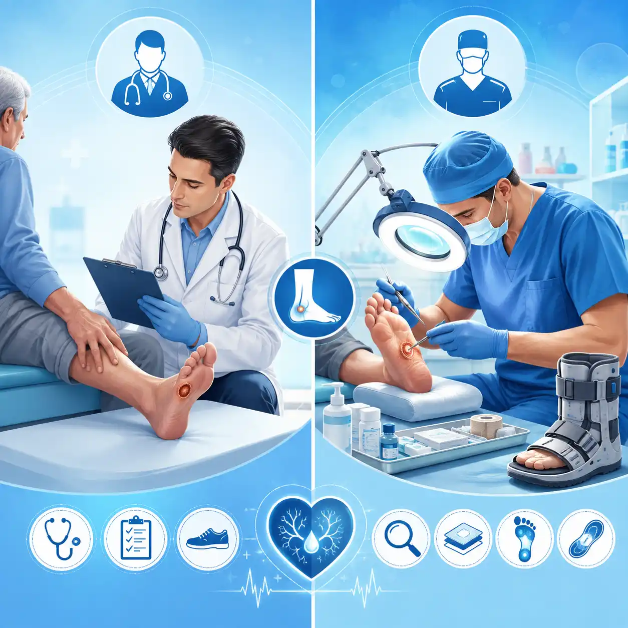 تفاوت متخصص زخم و پزشک عمومی در درمان پای دیابتی